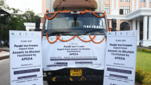 Assam Exports Purabi Ice Cream to Bhutan