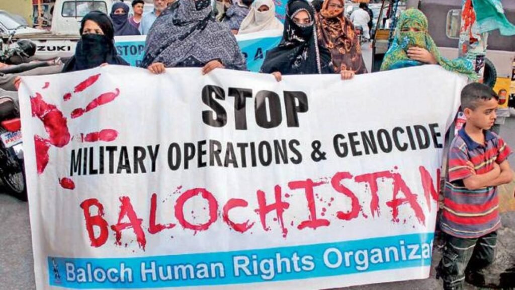 Protest against Pakistani atrocities in Belgium