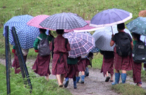 Students walk nearly two hours as Bamdhir-Wogmanang waits for bridge