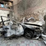 Aftermath of the drone attack in Afghan capital Kabul